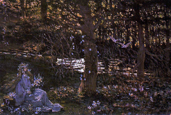  Antonio Munoz Degrain Ofelia en el Bosque - Art Print