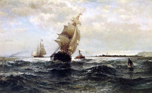  Edward Moran Off Atlantic Highlands - Art Print