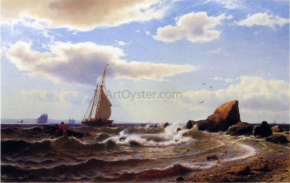  Mauritz F. H. De Haas Off Orient Point, Long Island - Art Print