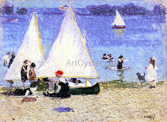  Edward Potthast Off Shore - Art Print