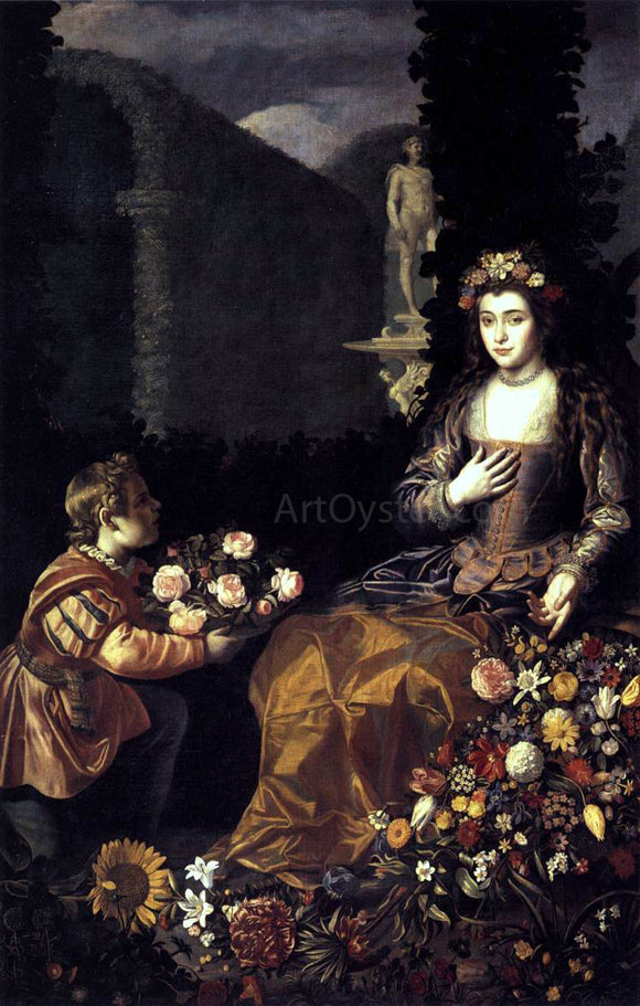  Juan Van der Hamen Offering to Flora - Art Print