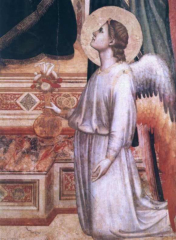  Giotto Ognissanti Madonna [detail: 2] - Art Print