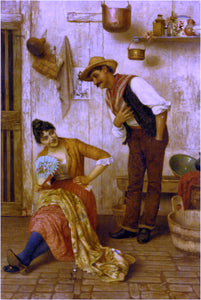  Luigi Pastega Oil On Canvas - Art Print
