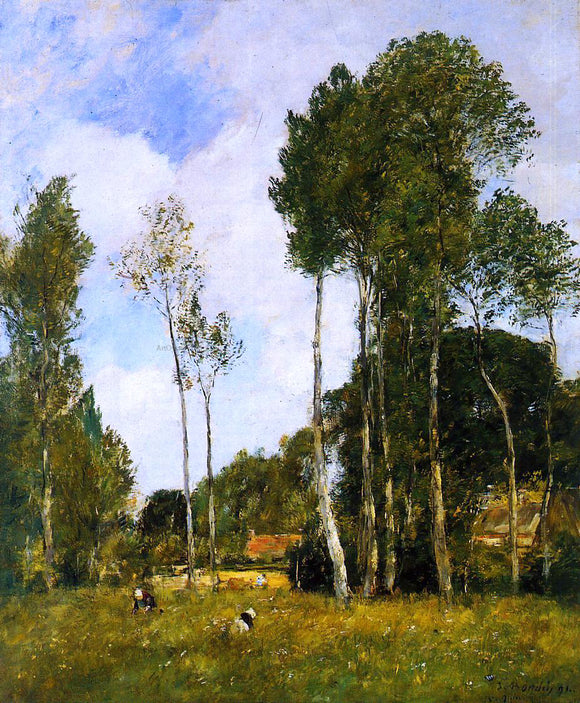  Eugene-Louis Boudin Oiseme Landscape, near Chartres - Art Print