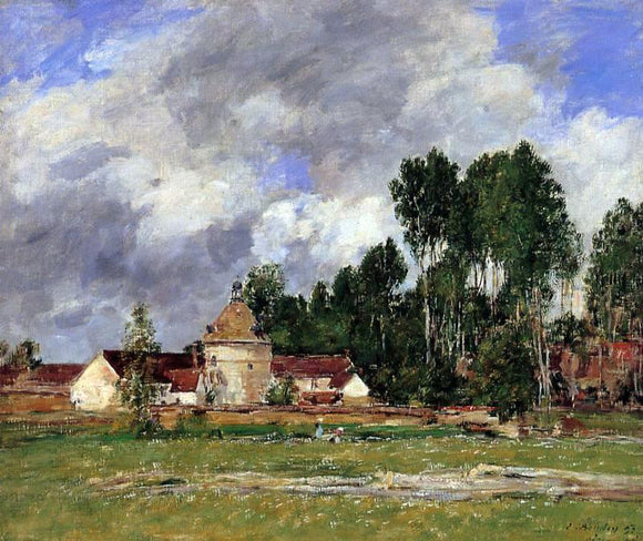  Eugene-Louis Boudin Oisieme, Landscape near Chartres - Art Print