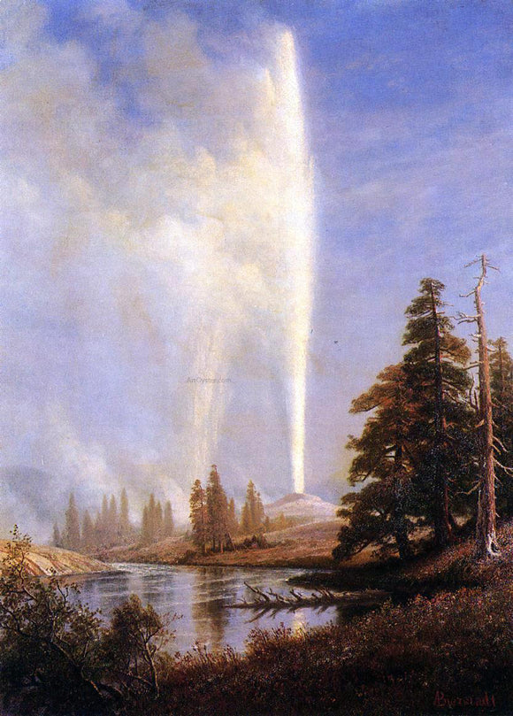  Albert Bierstadt Old Faithful - Art Print