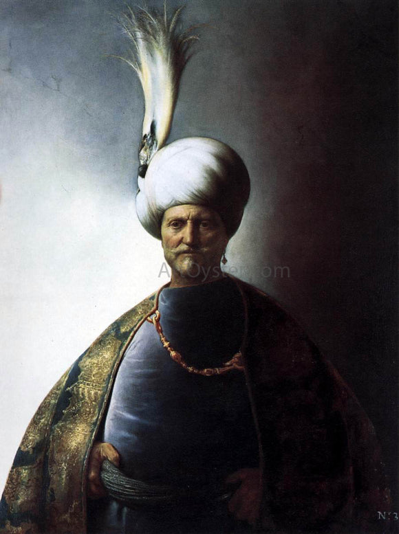  Jan Lievens Old Man in Oriental Garb - Art Print