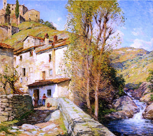  Willard Leroy Metcalf Old Mill, Pelago, Italy - Art Print