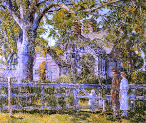  Frederick Childe Hassam Old Mumford House, Easthampton - Art Print