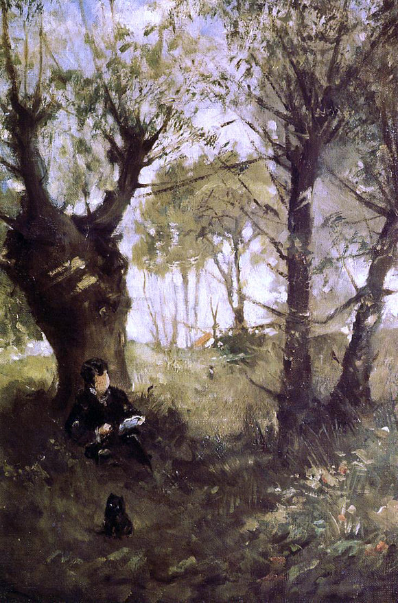  Berthe Morisot Old Path at Auvers - Art Print