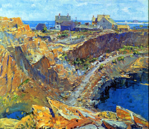  Harry Aiken Vincent An Old Quarry, Rockport - Art Print