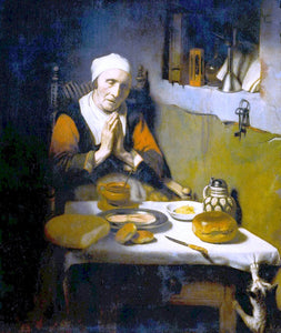  Nicolaes Maes Old Woman at Prayer - Art Print