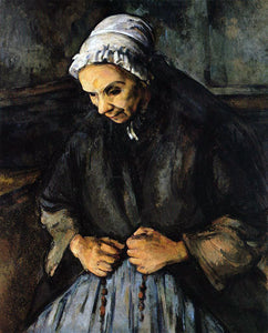  Paul Cezanne Old Woman with a Rosary - Art Print