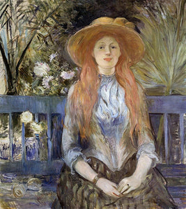  Berthe Morisot On a Bench - Art Print