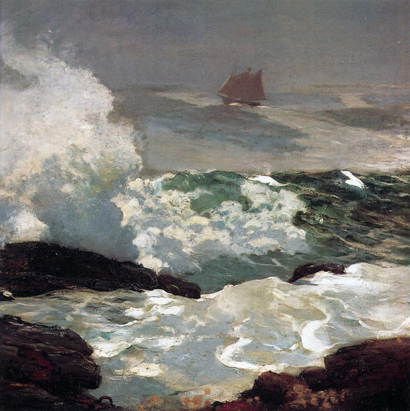  Winslow Homer On a Lee Shore - Art Print