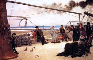  Henry Bacon On Shipboard - Art Print