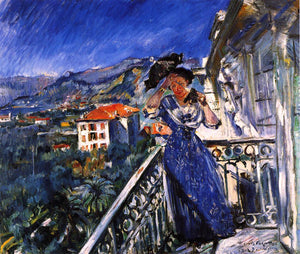 Lovis Corinth On the Balcony in Bordighera - Art Print