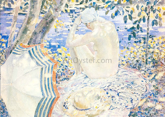  Frederick Carl Frieseke On the Bank - Art Print