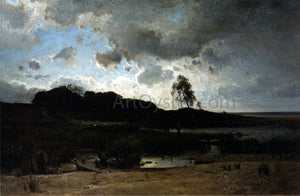  Amedee Baudit On the Banks of a Pond, Lacanau - Art Print