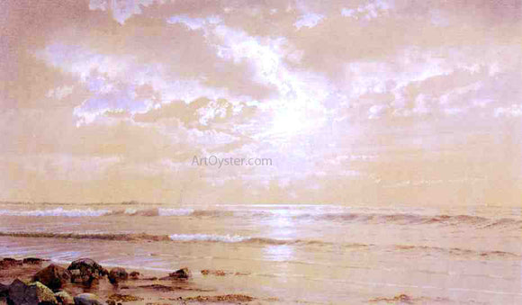  William Trost Richards On the Beach - Moonlight - Art Print