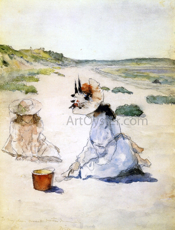  William Merritt Chase On the Beach, Shinnecock - Art Print