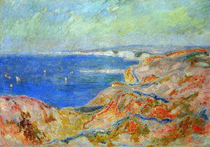  Claude Oscar Monet On the Cliff near Dieppe - Art Print