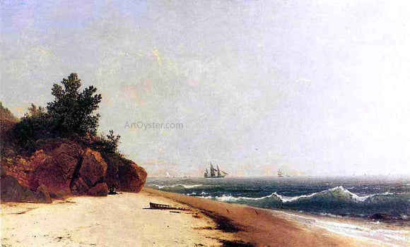  John Frederick Kensett On the Coast, Beverly Shore, Massachusetts - Art Print