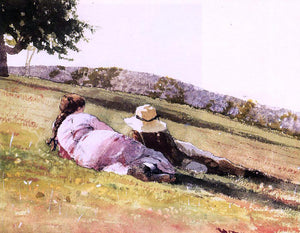  Winslow Homer On the Hill - Art Print