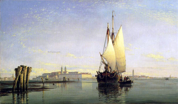  Edward William Cooke On the Lagoon of Venice - Art Print