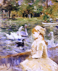  Berthe Morisot On the Lake - Art Print