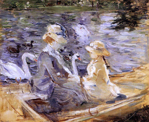  Berthe Morisot On the Lake in the Bois de Boulogne - Art Print