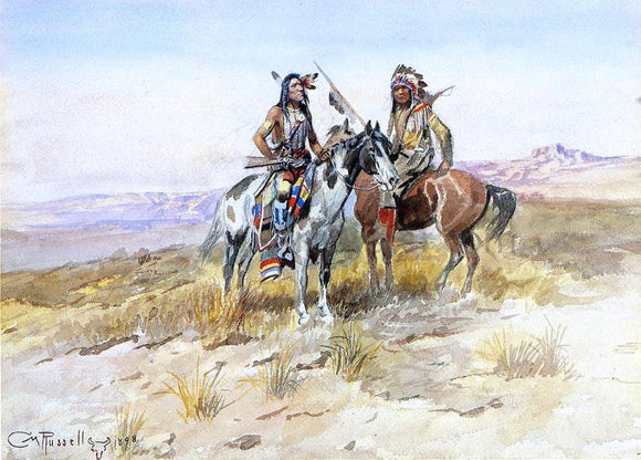  Charles Marion Russell On the Prowl - Art Print