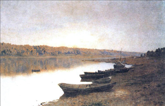  Isaac Ilich Levitan On the River Volga - Art Print