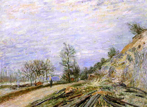  Alfred Sisley On the Road from Moret - Art Print