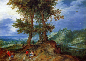  The Elder Jan Bruegel On the Road to Market - Art Print