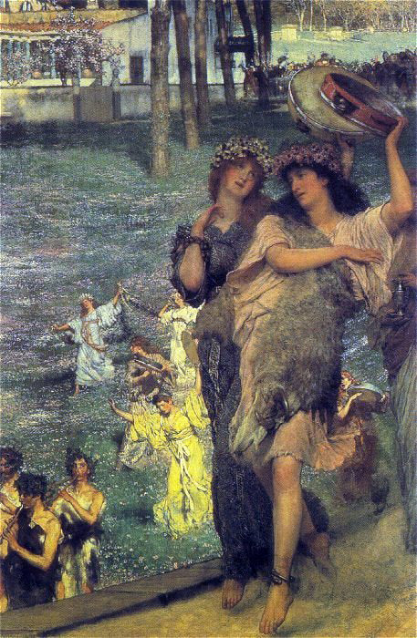  Sir Lawrence Alma-Tadema On the Road to the Temple of Ceres: A Spring Festival - Art Print