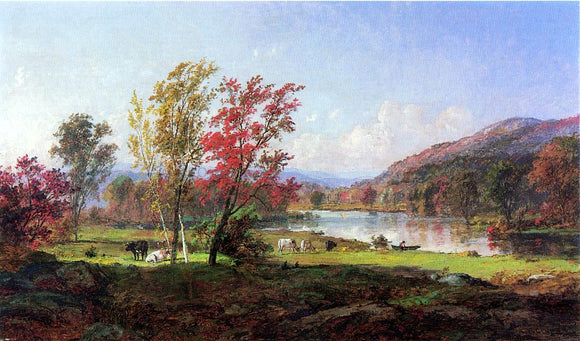  Jasper Francis Cropsey On the Saw Mill River - Art Print