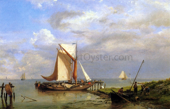  The Elder Hermanus Koekkoek On the Scheldt - Art Print