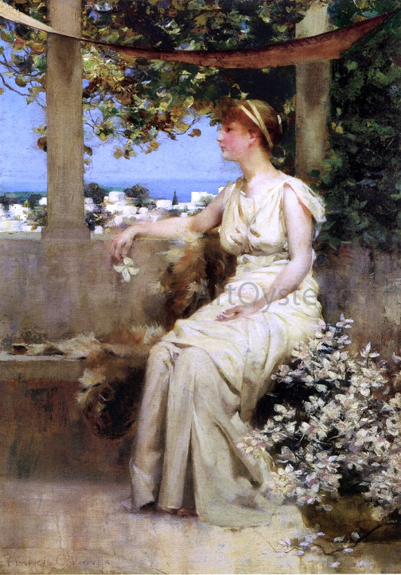  Francis Coates Jones On the Terrace - Art Print