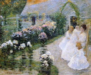  John Twachtman On the Terrace - Art Print