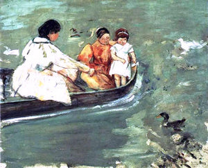  Mary Cassatt On the Water - Art Print