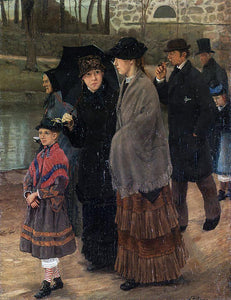  Lauritz Andersen Ring On the Way to Church - Art Print