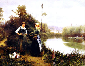  Daniel Ridgway Knight On the Way to Market - Art Print
