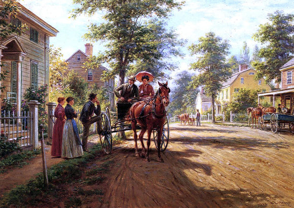  Edward Lamson Henry One Sunday Afternoon - Art Print