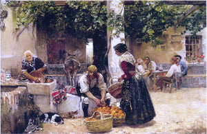  Joaquin Sorolla Y Bastida Orange seller - Art Print