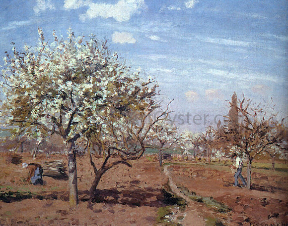  Camille Pissarro Orchard in Bloom at Louveciennes - Art Print