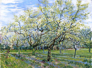  Vincent Van Gogh Orchard with Blossoming Plum Trees - Art Print