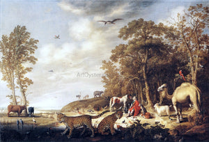  Aelbert Cuyp Orpheus with Animals in a Landscape - Art Print