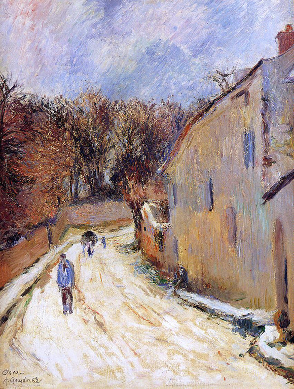  Paul Gauguin Osny, rue de Pontoise, Winter - Art Print