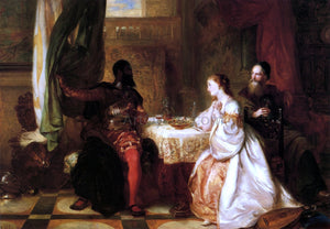  Robert Alexander Hillingford Othello Recounting His Adventures to Desdemona - Art Print